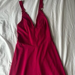 Abercrombie Dipped-Waist Hardware Maxi Dress